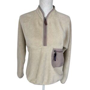 Patagonia Re-tool‎ Women's S Fleece 1/4 Zip Jacket Natural White (Cream)